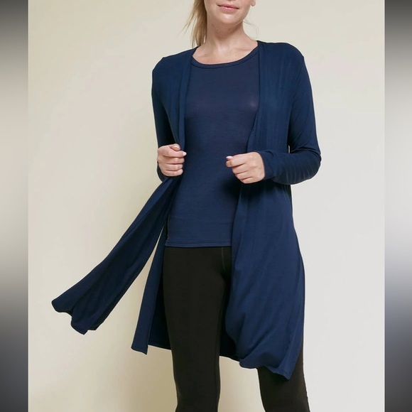 ELIE TAHARI Open Long Cardigan - Picture 1 of 6